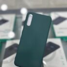 Samsung Galaxy A70 Lansman İçi Kadife Koyu Yeşil Sert Kapak