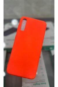 Samsung Galaxy A70 Lansman İçi Kadife Turuncu Kapak