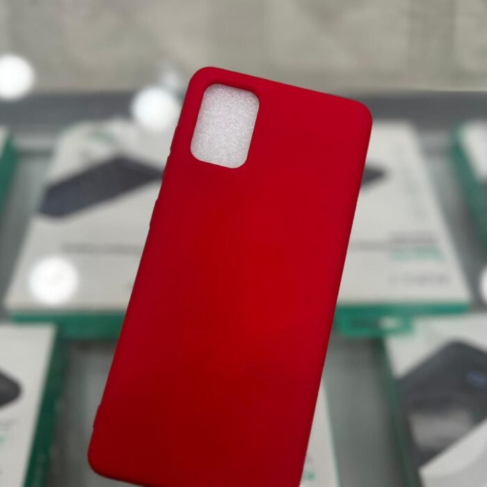 Samsung Galaxy A71 Lansman İçi Kadife Kırmızı Kapak