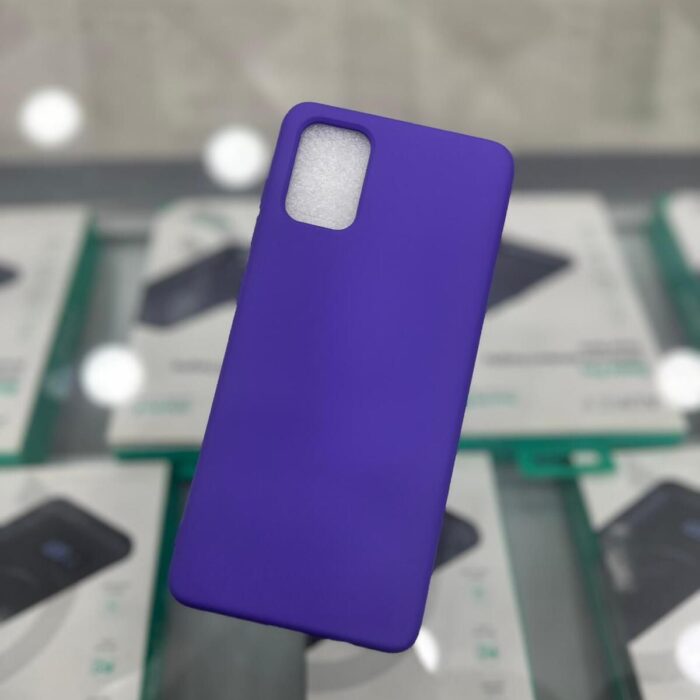 Samsung Galaxy A71 Lansman İçi Kadife Mor Kapak