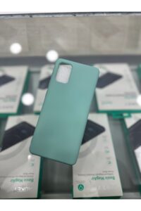 Samsung Galaxy A71 Lansman İçi Kadife Pastel Yeşil Kapak