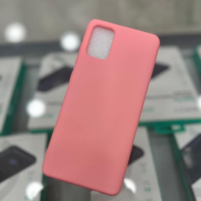 Samsung Galaxy A71 Lansman İçi Kadife Pembe Kapak