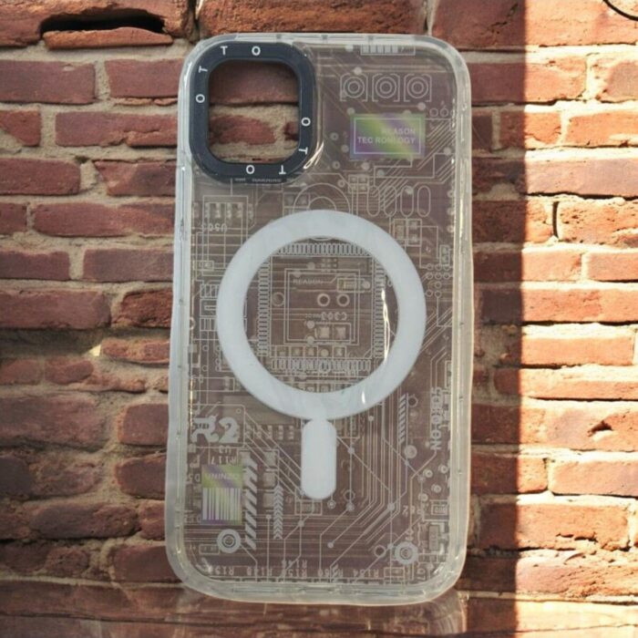 iPhone 11 Çok Renkli R2 Baskılı Magsafe Kılıf