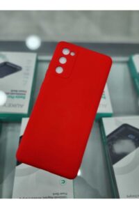 Samsung S20FE Kırmızı İçi Kadife Kaplama Lansman Kılıf