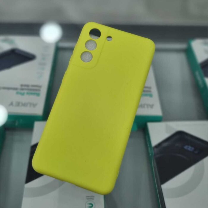 Samsung S21FE Sarı İçi Kadife Kaplama Lansman Kılıf