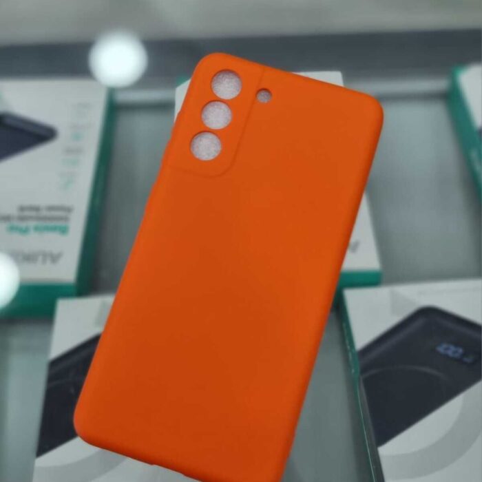 Samsung S21FE Turuncu İçi Kadife Kaplama Lansman Kılıf