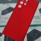 Samsung S22 Ultra Kırmızı İçi Kadife Kaplama Lansman Kılıf