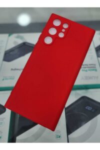 Samsung S22 Ultra Kırmızı İçi Kadife Kaplama Lansman Kılıf