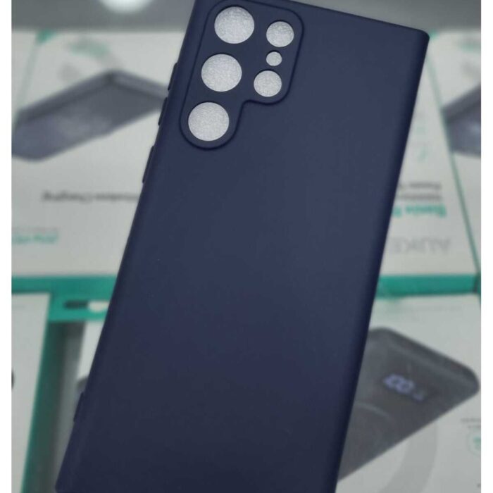 Samsung S22 Ultra Lacivert İçi Kadife Kaplama Lansman Kılıf