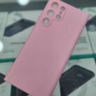 Samsung S22 Ultra Pembe İçi Kadife Kaplama Lansman Kılıf