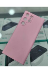 Samsung S22 Ultra Pembe İçi Kadife Kaplama Lansman Kılıf