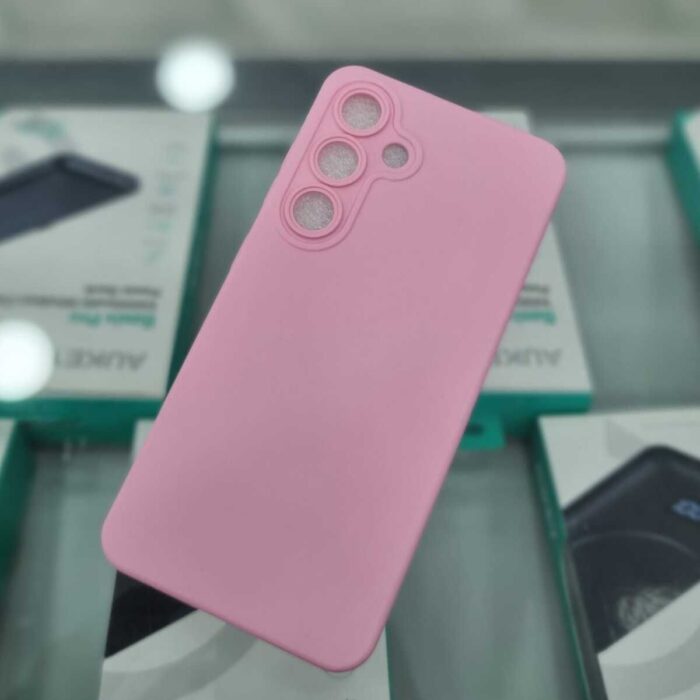 Samsung S24 Pembe İçi Kadife Kaplama Lansman Kılıf