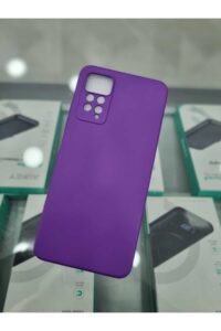 Xiaomi Redmi Note 11 Pro Lansman İçi Kadife Mor Kapak