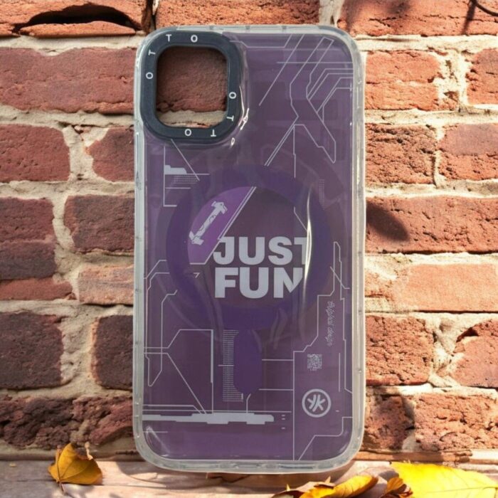 iPhone 13 Çok Renkli Just Fun Baskılı Magsafe Kılıf