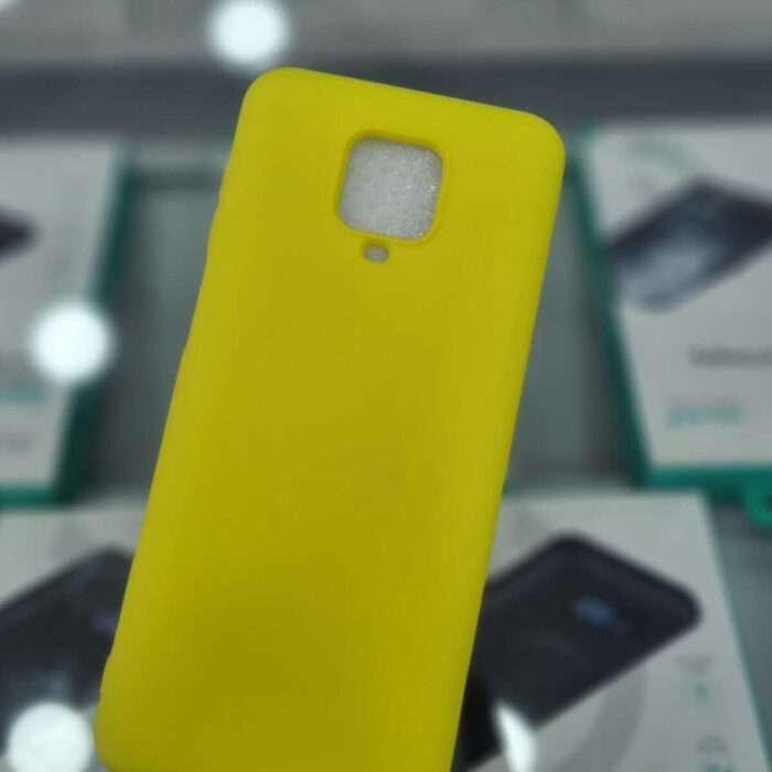 Xiaomi Redmi Note 9s Lansman İçi Kadife Sarı Kapak