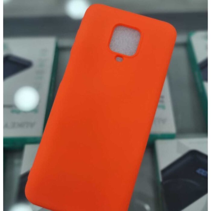 Xiaomi Redmi Note 9s Lansman İçi Kadife Turuncu Kapak