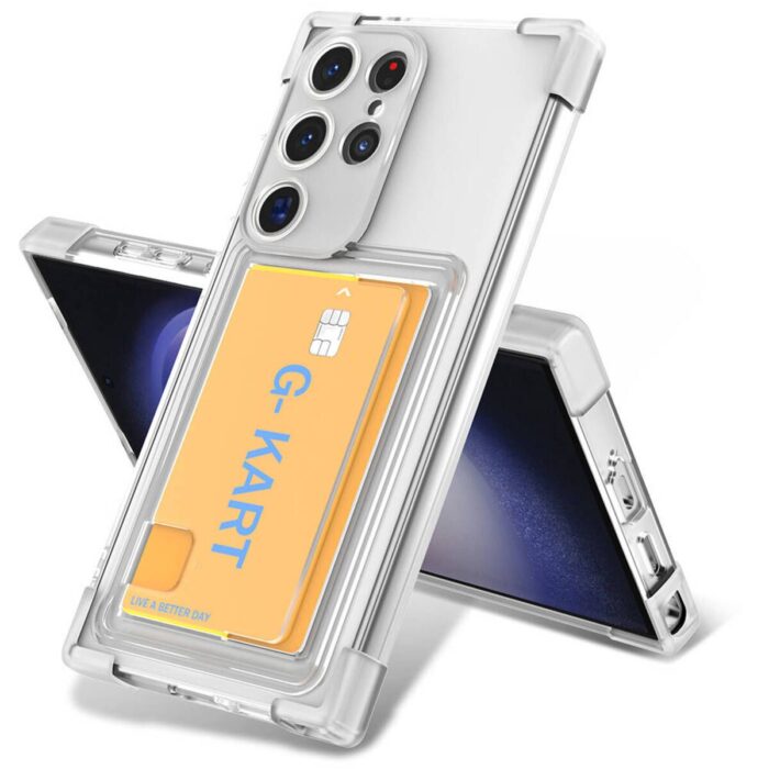 Galaxy S24 Uyumlu Ultra Kartlıklı Şeffaf