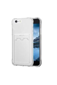 iPhone 6 Plus Şeffaf Kartlıklı Korumalı Kılıf