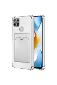 Oppo A15 Kartlıklı Şeffaf