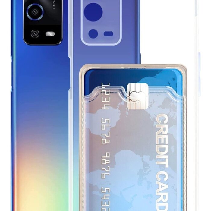 Oppo A55 Kartlıklı Şeffaf