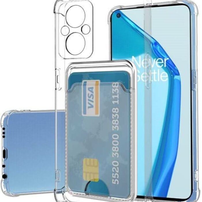 Poco M5 Şeffaf Kartlıklı Korumalı Kılıf