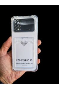 Poco X4 Pro Şeffaf Kartlıklı Korumalı Kılıf