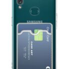 Samsung A10S Şeffaf Kartlıklı Korumalı Kılıf