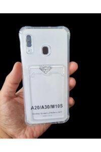 Samsung A20/A30 Şeffaf Kartlıklı Korumalı Kılıf