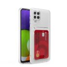 Samsung A22 Şeffaf Kartlıklı Korumalı Kılıf