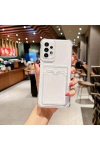 Samsung A32 Şeffaf Kartlıklı Korumalı Kılıf