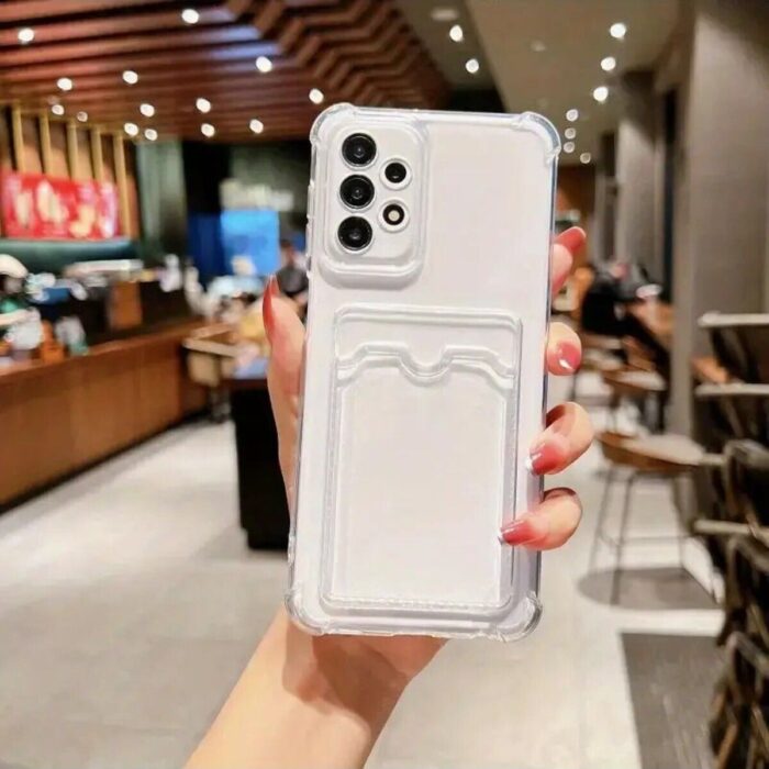 Samsung A32 Şeffaf Kartlıklı Korumalı Kılıf Samsung A32 Şeffaf Kartlıklı Korumalı Kılıf