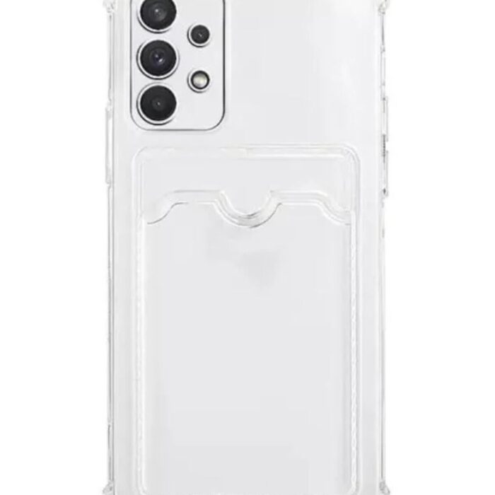 Samsung A53 Şeffaf Kartlıklı Korumalı Kılıf