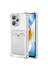 Xiaomi Redmi 12 Şeffaf Kartlıklı Korumalı Kılıf