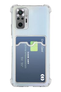 Xiaomi Redmi Note 10 Pro Şeffaf Kartlıklı Korumalı Kılıf