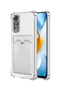 Xiaomi Redmi Note 12 Pro Şeffaf Kartlıklı Korumalı Kılıf