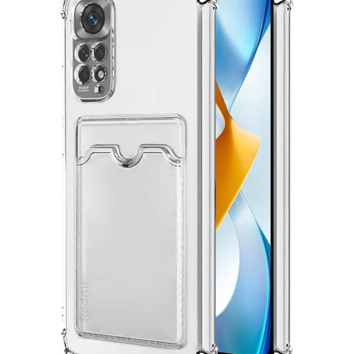 Xiaomi Redmi Note 12 Pro Şeffaf Kartlıklı Korumalı Kılıf