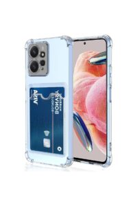Xiaomi Redmi Note 12 Şeffaf Kartlıklı Korumalı Kılıf