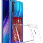 Xiaomi Redmi Note 8 Şeffaf Kartlıklı Korumalı Kılıf
