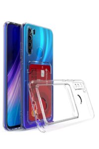 Xiaomi Redmi Note 8 Şeffaf Kartlıklı Korumalı Kılıf