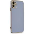 iPhone 11 Krom Lazer Kılıf Gri