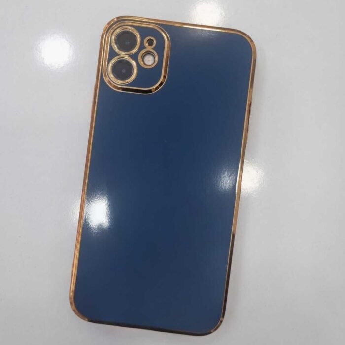 iPhone 11 Krom Lazer Kılıf Lacivert