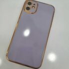 iPhone 11 Krom Lazer Kılıf Lila
