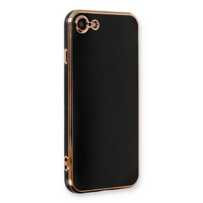 iPhone 8 Krom Lazer Kılıf Siyah