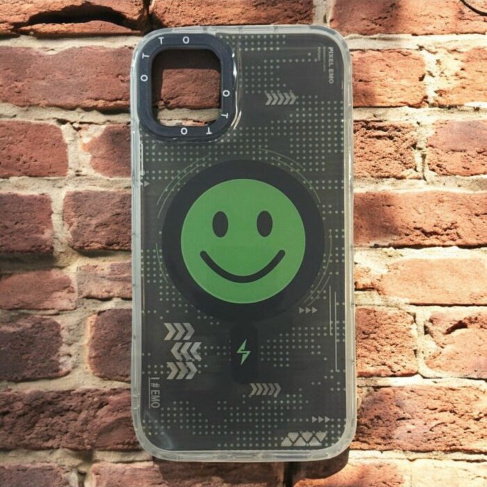 iPhone 14 Çok Renkli Smile Baskılı Magsafe Kılıf