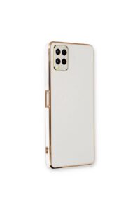 Oppo A54 Beyaz Krom Lazer Kılıf