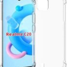 Realme C20 Antishock Airbag Köşe Korumalı Şeffaf Kılıf