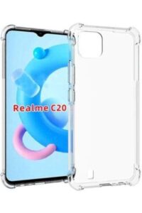 Realme C20 Antishock Airbag Köşe Korumalı Şeffaf Kılıf