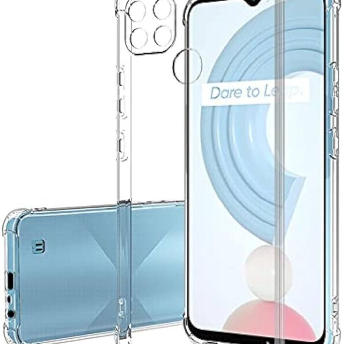 Realme C21y Antishock Airbag Köşe Korumalı Şeffaf Kılıf