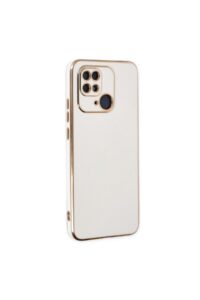Redmi 10C Beyaz Krom Lazer Kılıf