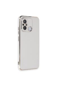 Redmi 12C Beyaz Krom Lazer Kılıf